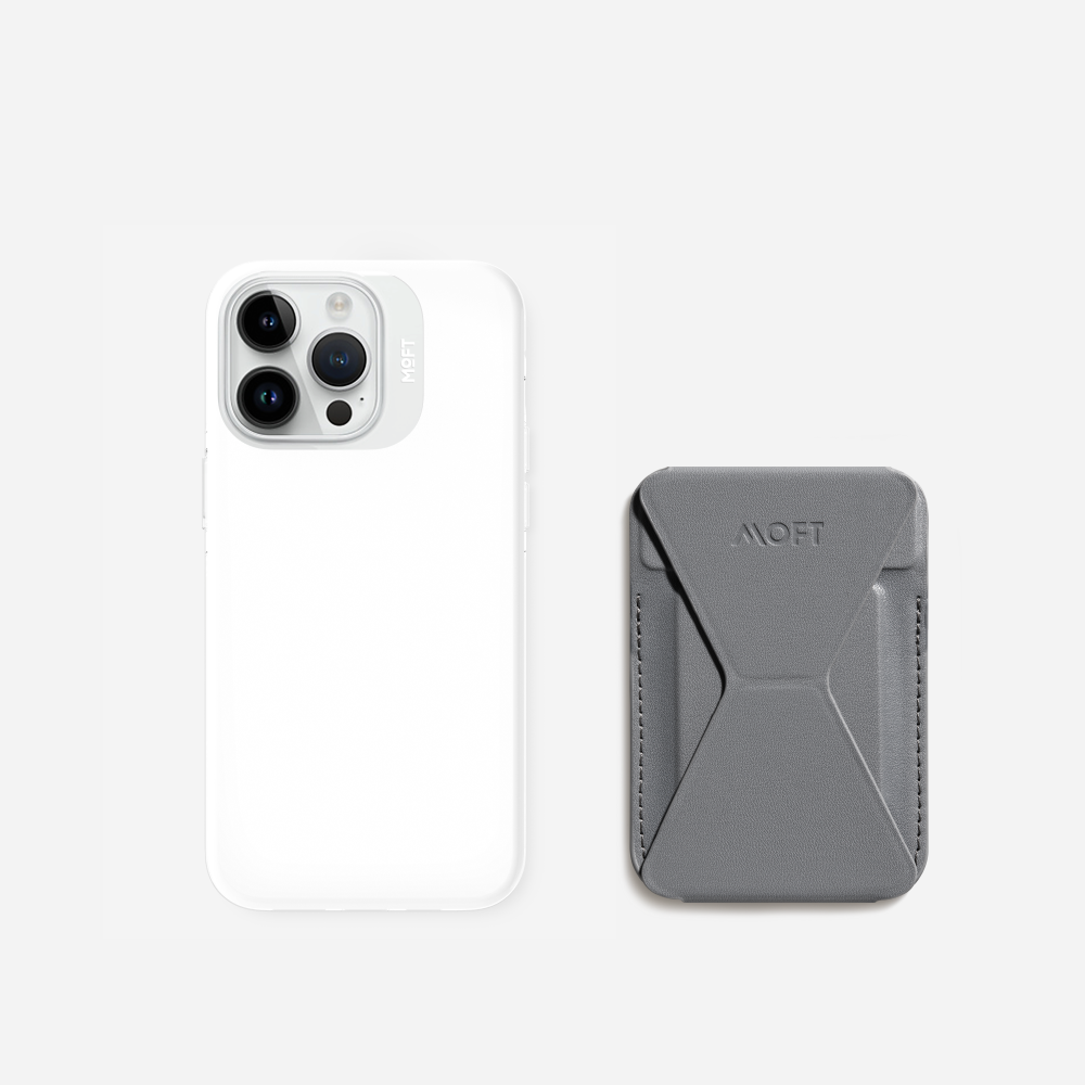 2 in 1 iPhone Ständer & Kartenetui Set + Hülle – MagSafe Kompatibel
