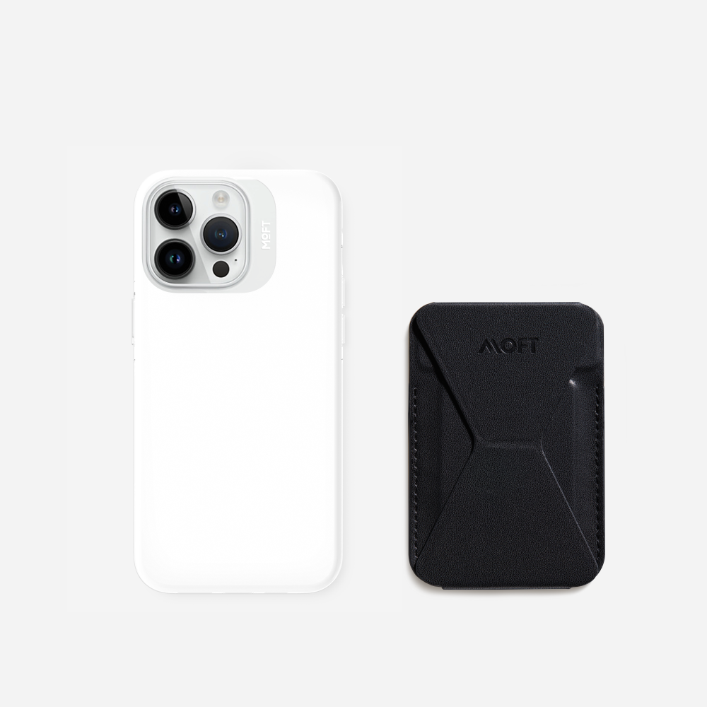 2 in 1 iPhone Ständer & Kartenetui Set + Hülle – MagSafe Kompatibel