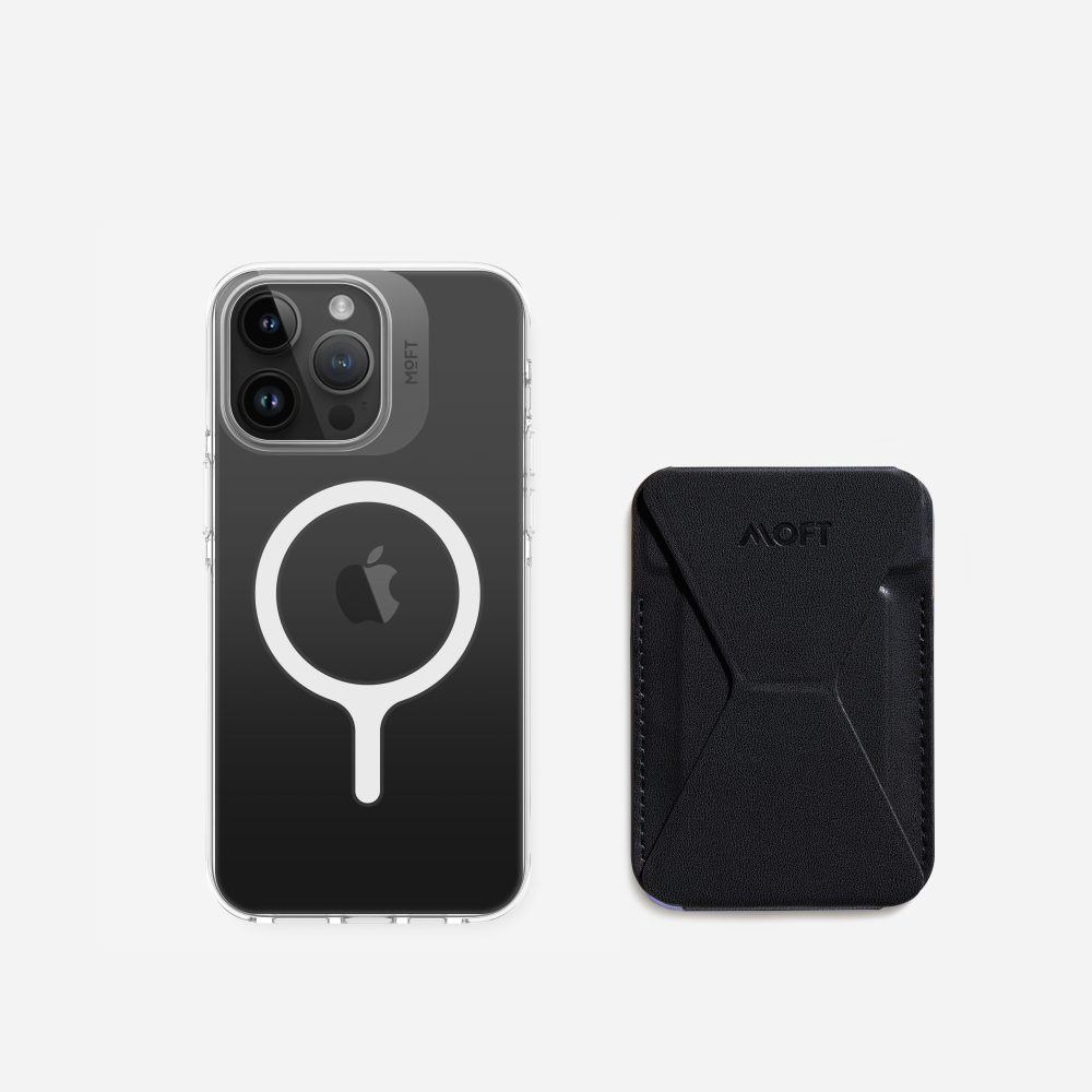2 in 1 iPhone Ständer & Kartenetui Set + Hülle – MagSafe Kompatibel