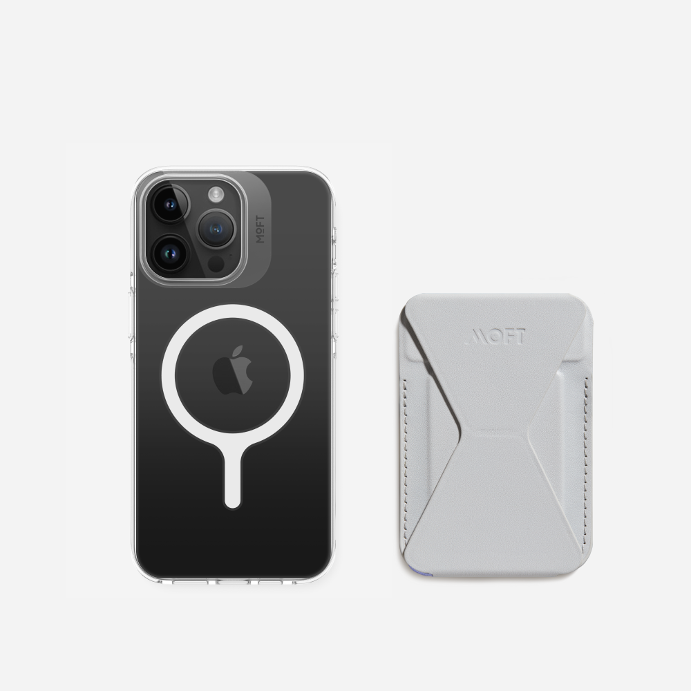 2 in 1 iPhone Ständer & Kartenetui Set + Hülle – MagSafe Kompatibel