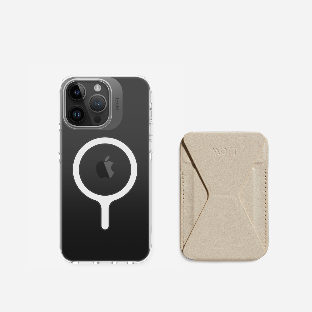 2 in 1 iPhone Ständer & Kartenetui Set + Hülle – MagSafe Kompatibel