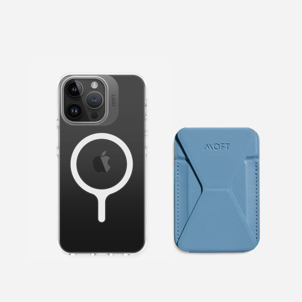 2 in 1 iPhone Ständer & Kartenetui Set + Hülle – MagSafe Kompatibel