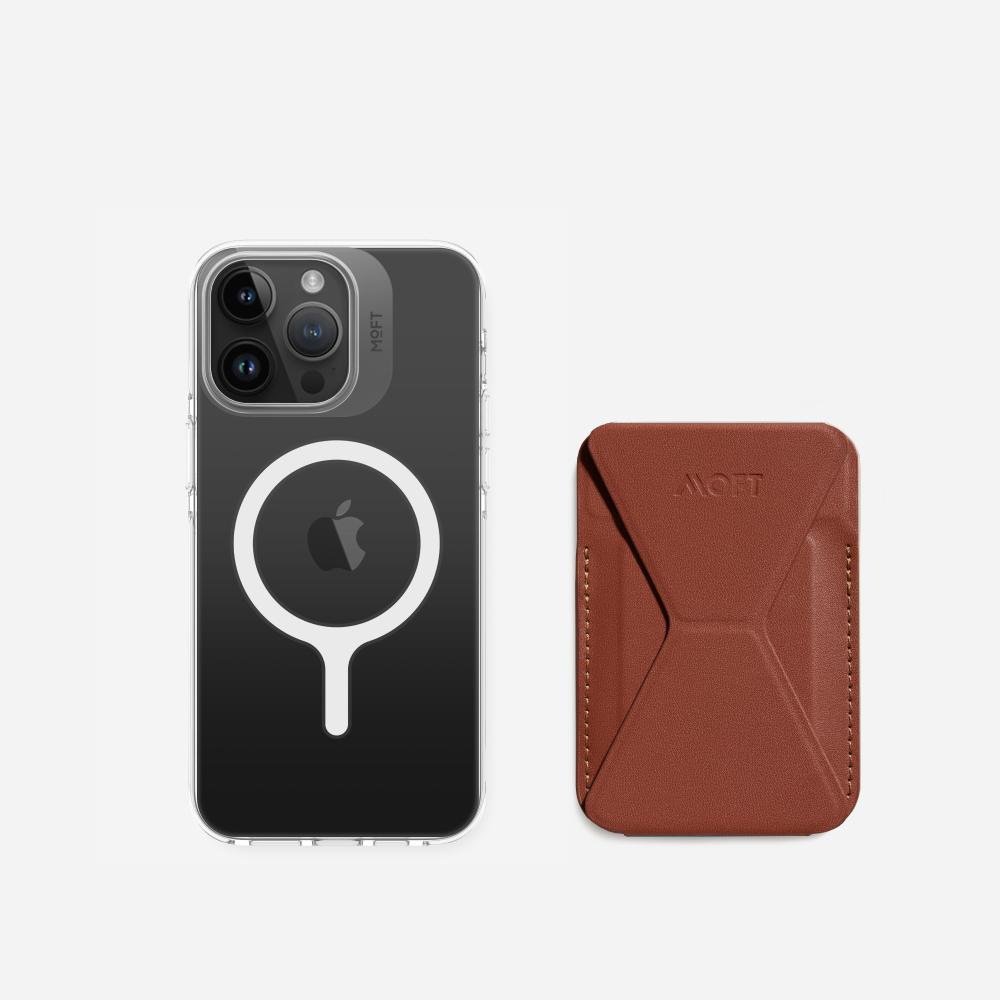 2 in 1 iPhone Ständer & Kartenetui Set + Hülle – MagSafe Kompatibel