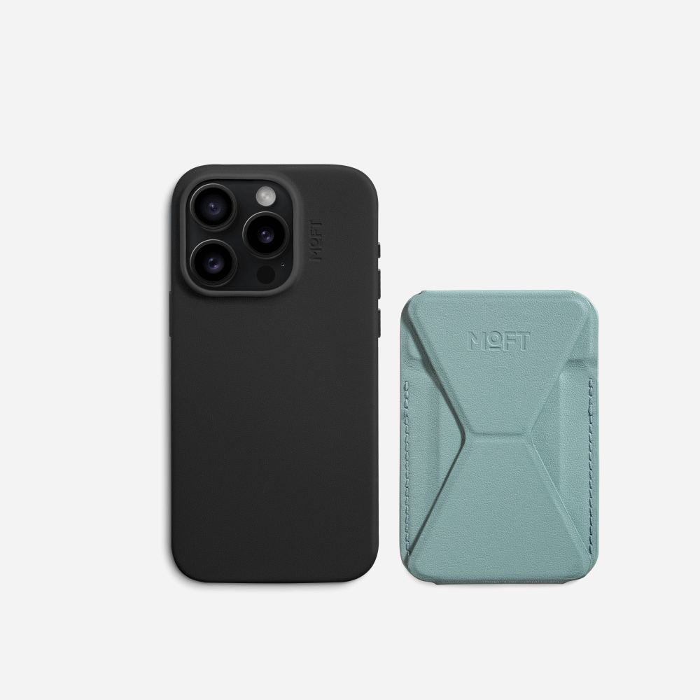 iPhone-15-Huelle-Staender-Set-schwarz-seafoam