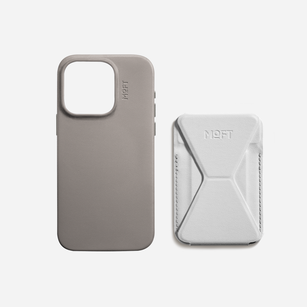 iPhone 15 Hülle mit 2 in 1 Ständer & Kartenetui Set – MagSafe kompatibel