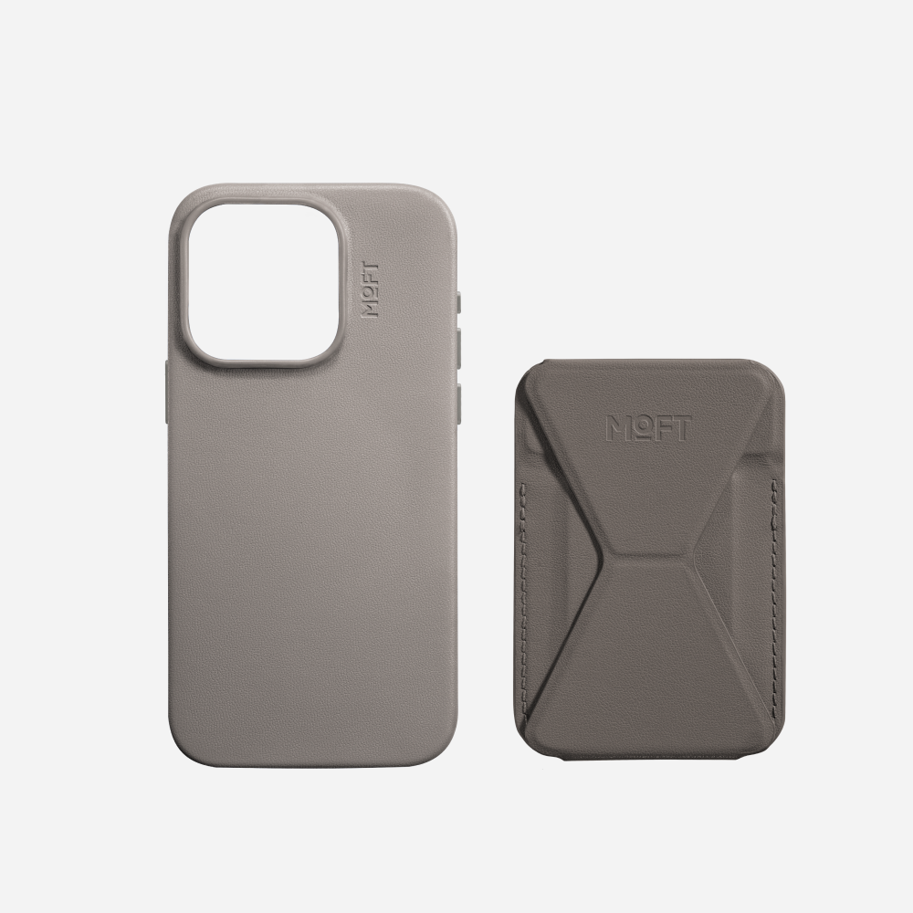 iPhone 15 Hülle mit 2 in 1 Ständer & Kartenetui Set – MagSafe kompatibel