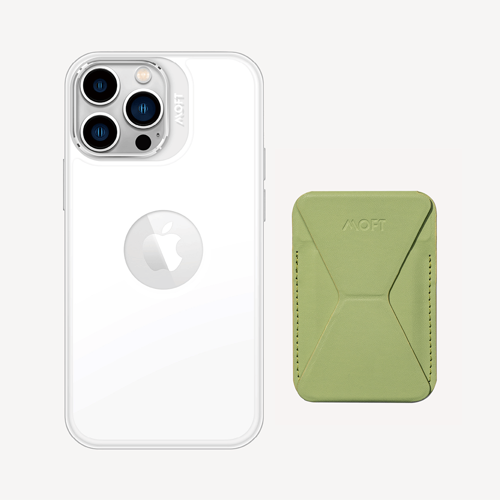Case, Stand & Wallet Snap Set - MagSafe Compatible MD011-set1 Sprout iPhone 12 Pro Max Cool White