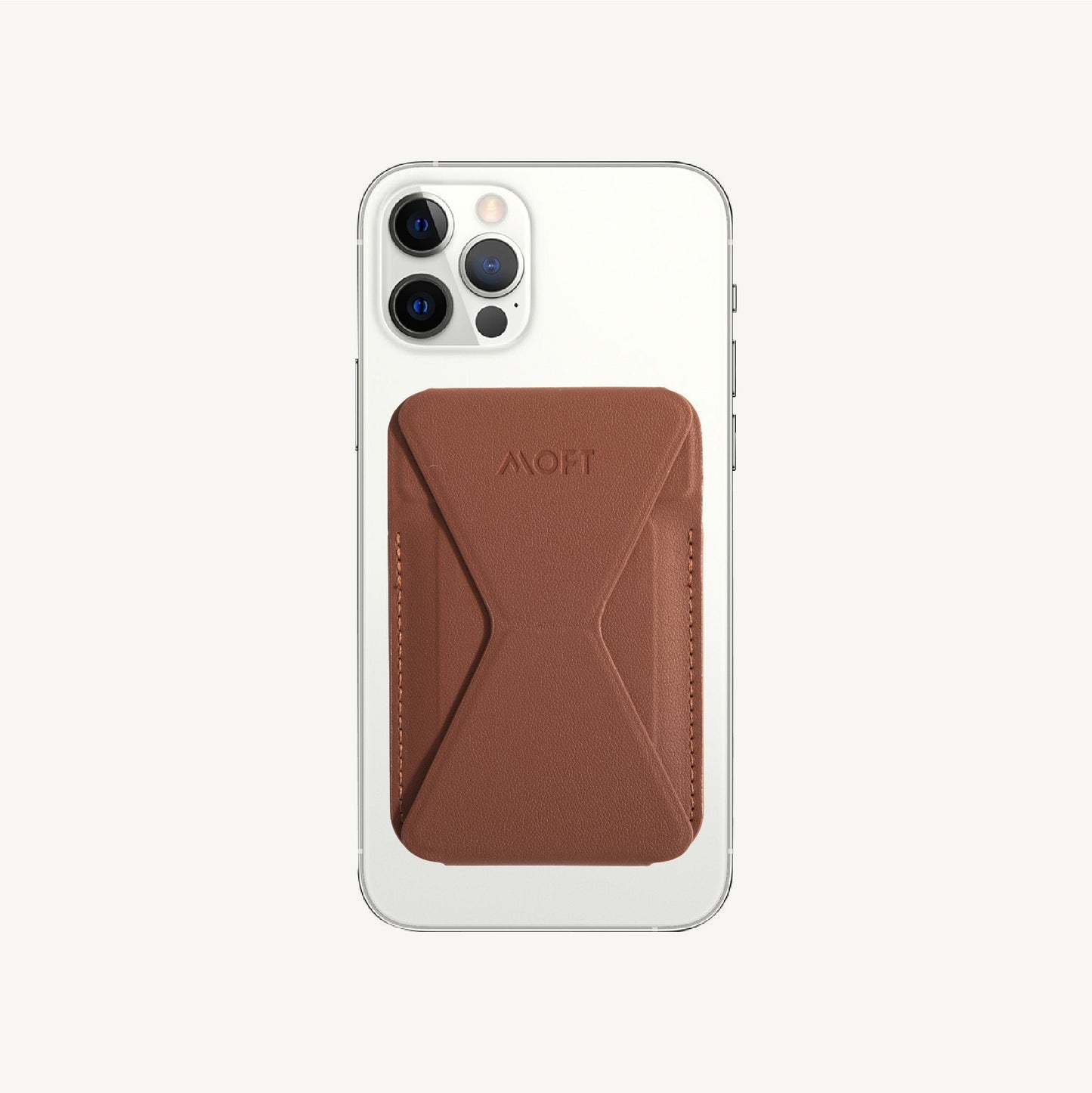 Snap-on Phone Stand & Wallet For Phones MS007M Sienna Brown Phone Stand & Wallet