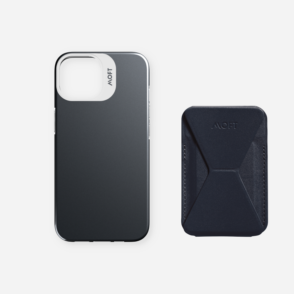 2 in 1 iPhone Ständer & Kartenetui Set + Hülle – MagSafe Kompatibel