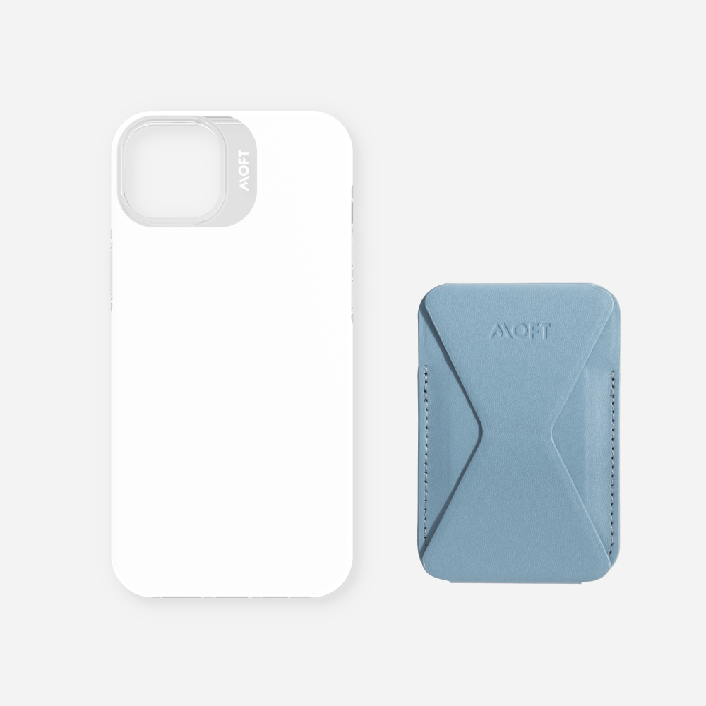 2 in 1 iPhone Ständer & Kartenetui Set + Hülle – MagSafe Kompatibel
