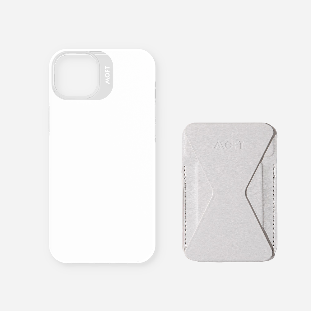 2 in 1 iPhone Ständer & Kartenetui Set + Hülle – MagSafe Kompatibel