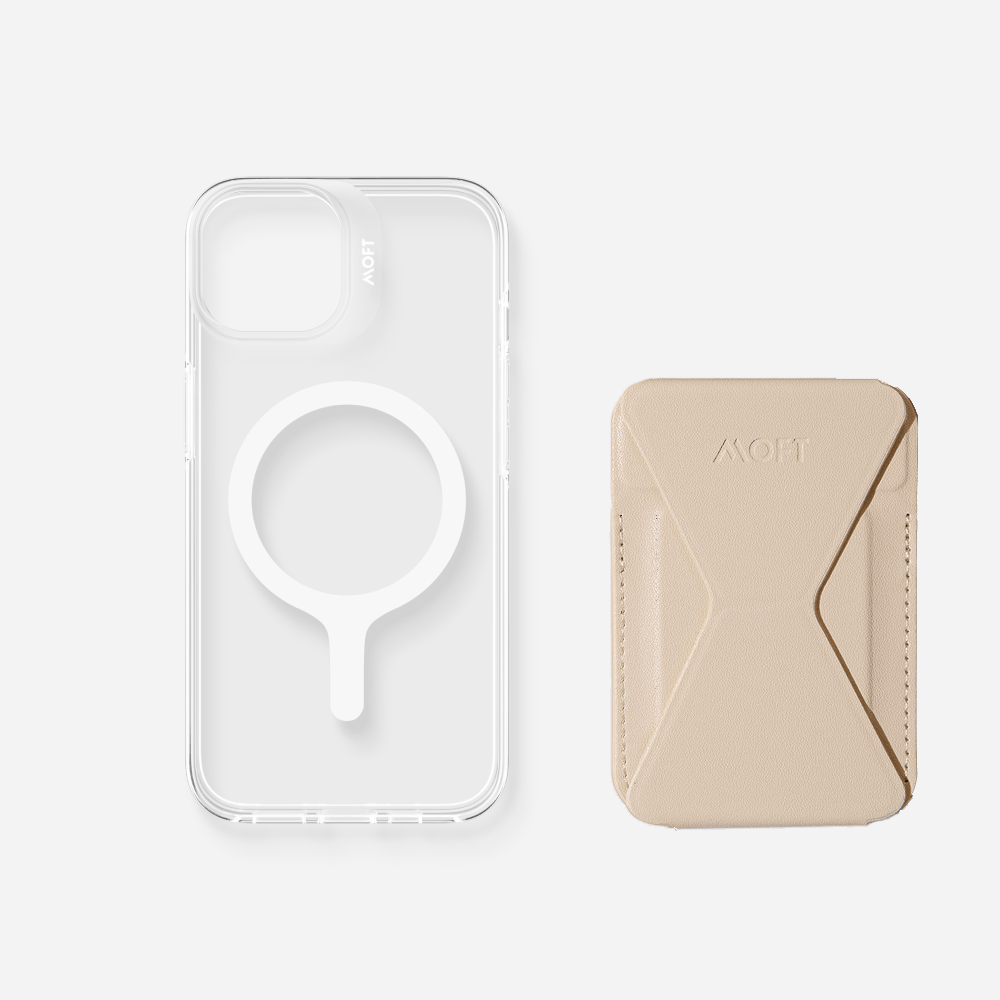 2 in 1 iPhone Ständer & Kartenetui Set + Hülle – MagSafe Kompatibel