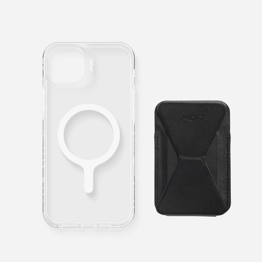 2 in 1 iPhone Ständer & Kartenetui Set + Hülle – MagSafe Kompatibel