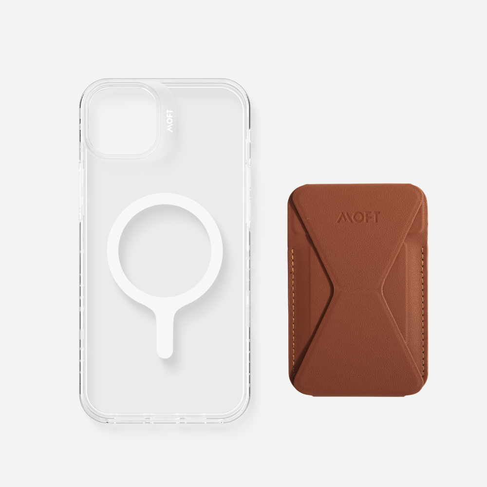 2 in 1 iPhone Ständer & Kartenetui Set + Hülle – MagSafe Kompatibel