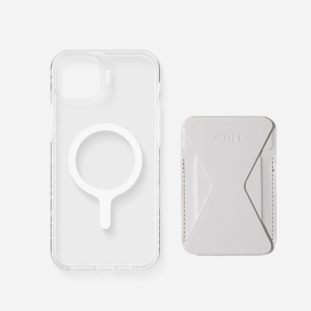 2 in 1 iPhone Ständer & Kartenetui Set + Hülle – MagSafe Kompatibel