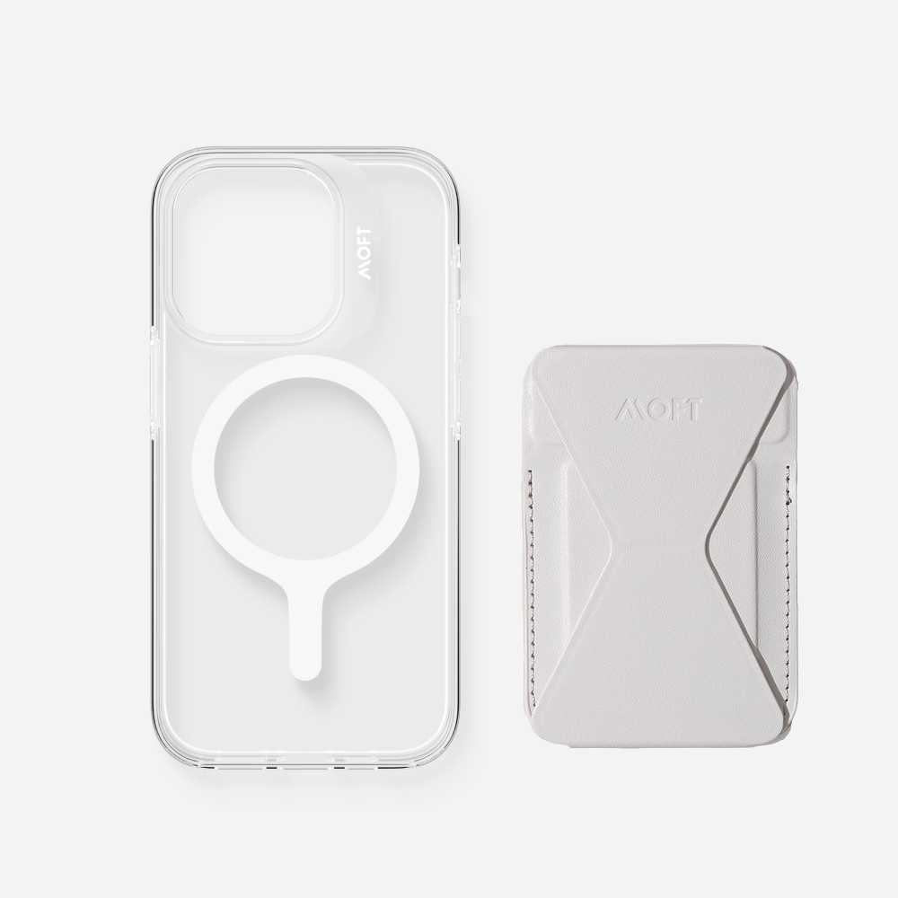2 in 1 iPhone Ständer & Kartenetui Set + Hülle – MagSafe Kompatibel