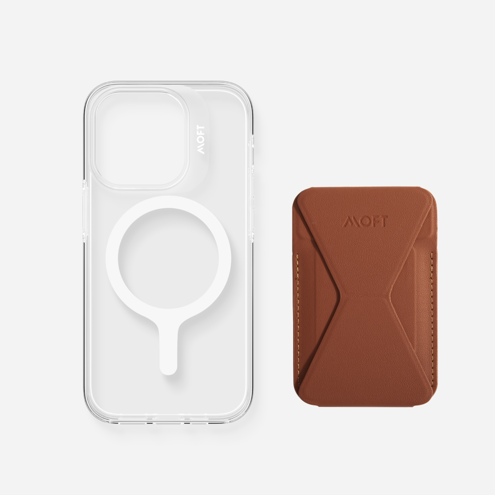 2 in 1 iPhone Ständer & Kartenetui Set + Hülle – MagSafe Kompatibel
