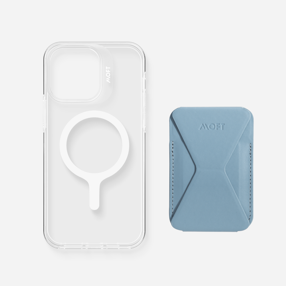 2 in 1 iPhone Ständer & Kartenetui Set + Hülle – MagSafe Kompatibel