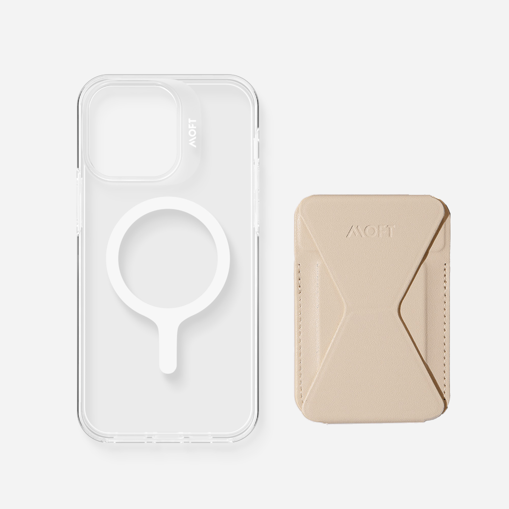 2 in 1 iPhone Ständer & Kartenetui Set + Hülle – MagSafe Kompatibel
