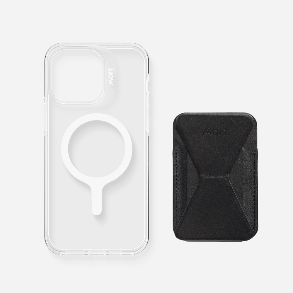 2 in 1 iPhone Ständer & Kartenetui Set + Hülle – MagSafe Kompatibel