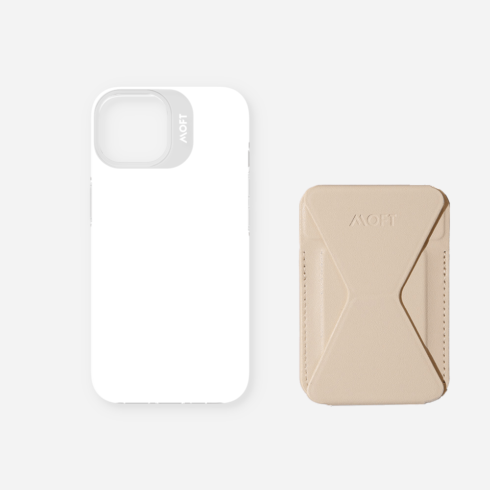 2 in 1 iPhone Ständer & Kartenetui Set + Hülle – MagSafe Kompatibel