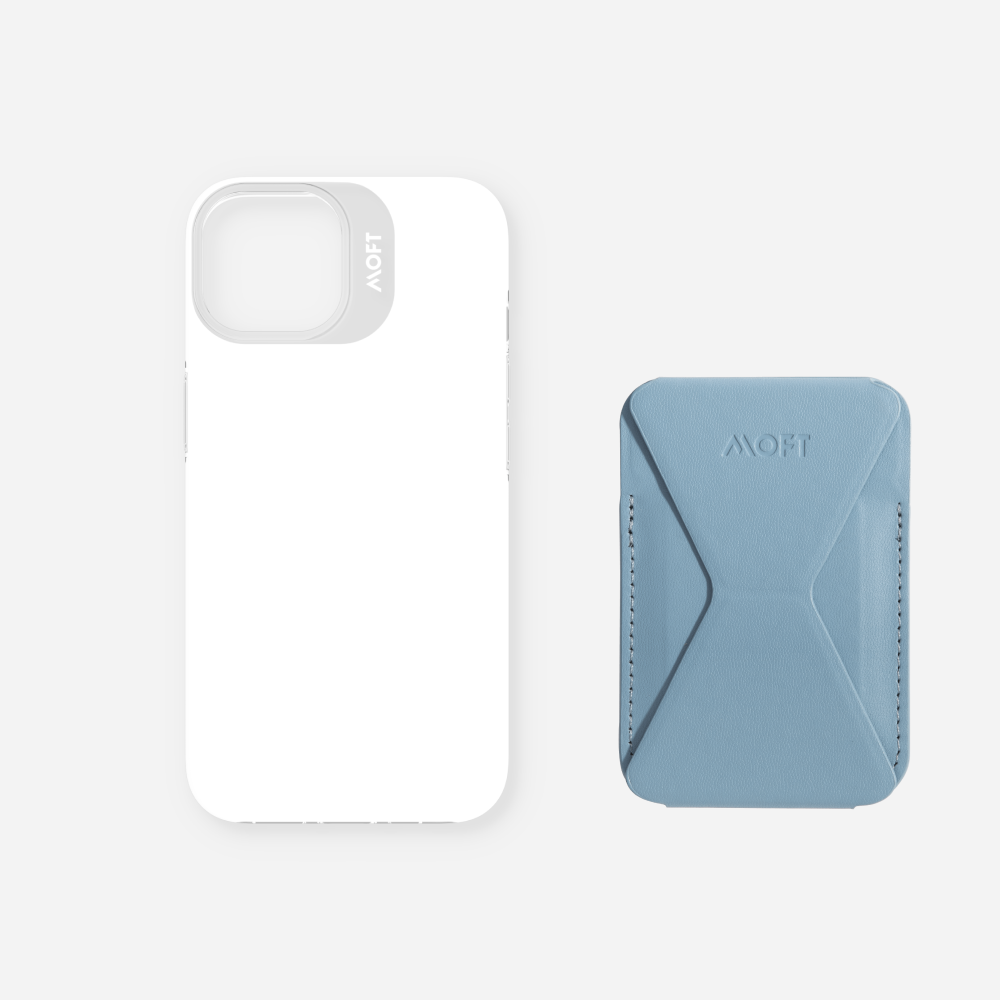 2 in 1 iPhone Ständer & Kartenetui Set + Hülle – MagSafe Kompatibel