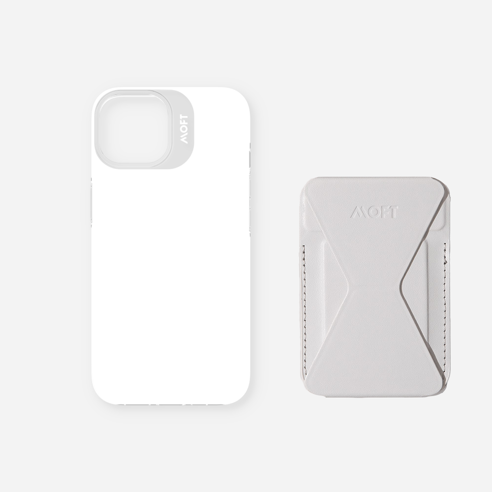 2 in 1 iPhone Ständer & Kartenetui Set + Hülle – MagSafe Kompatibel