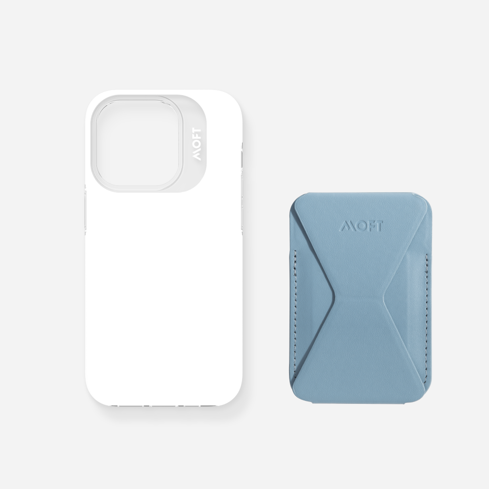 2 in 1 iPhone Ständer & Kartenetui Set + Hülle – MagSafe Kompatibel