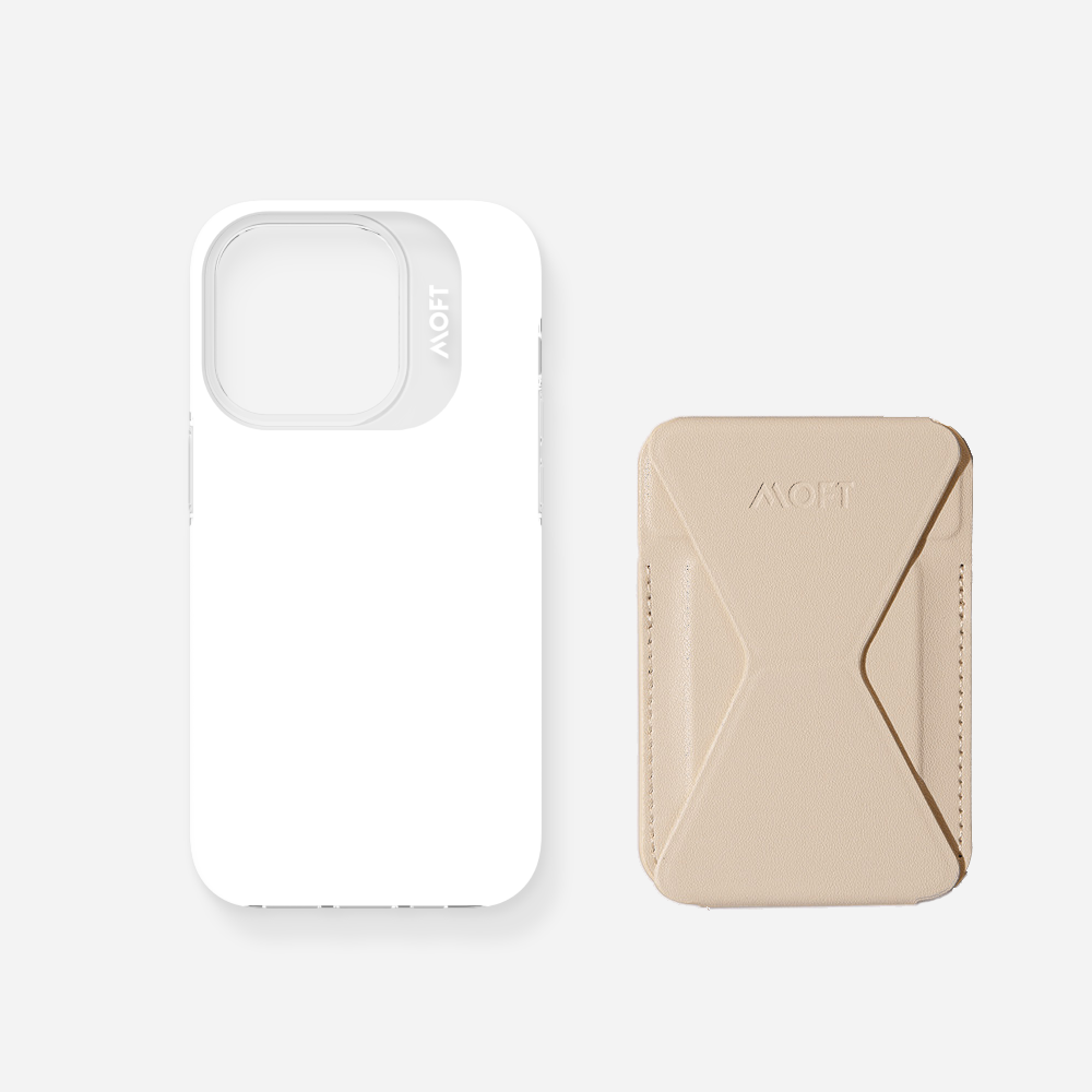 2 in 1 iPhone Ständer & Kartenetui Set + Hülle – MagSafe Kompatibel