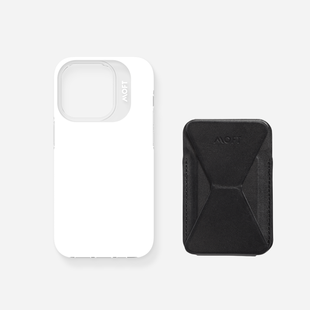 2 in 1 iPhone Ständer & Kartenetui Set + Hülle – MagSafe Kompatibel