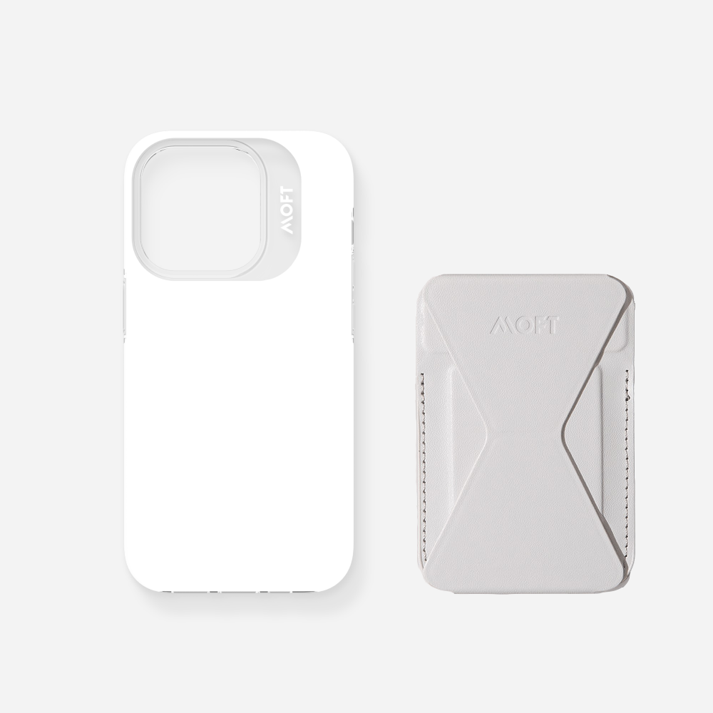 2 in 1 iPhone Ständer & Kartenetui Set + Hülle – MagSafe Kompatibel
