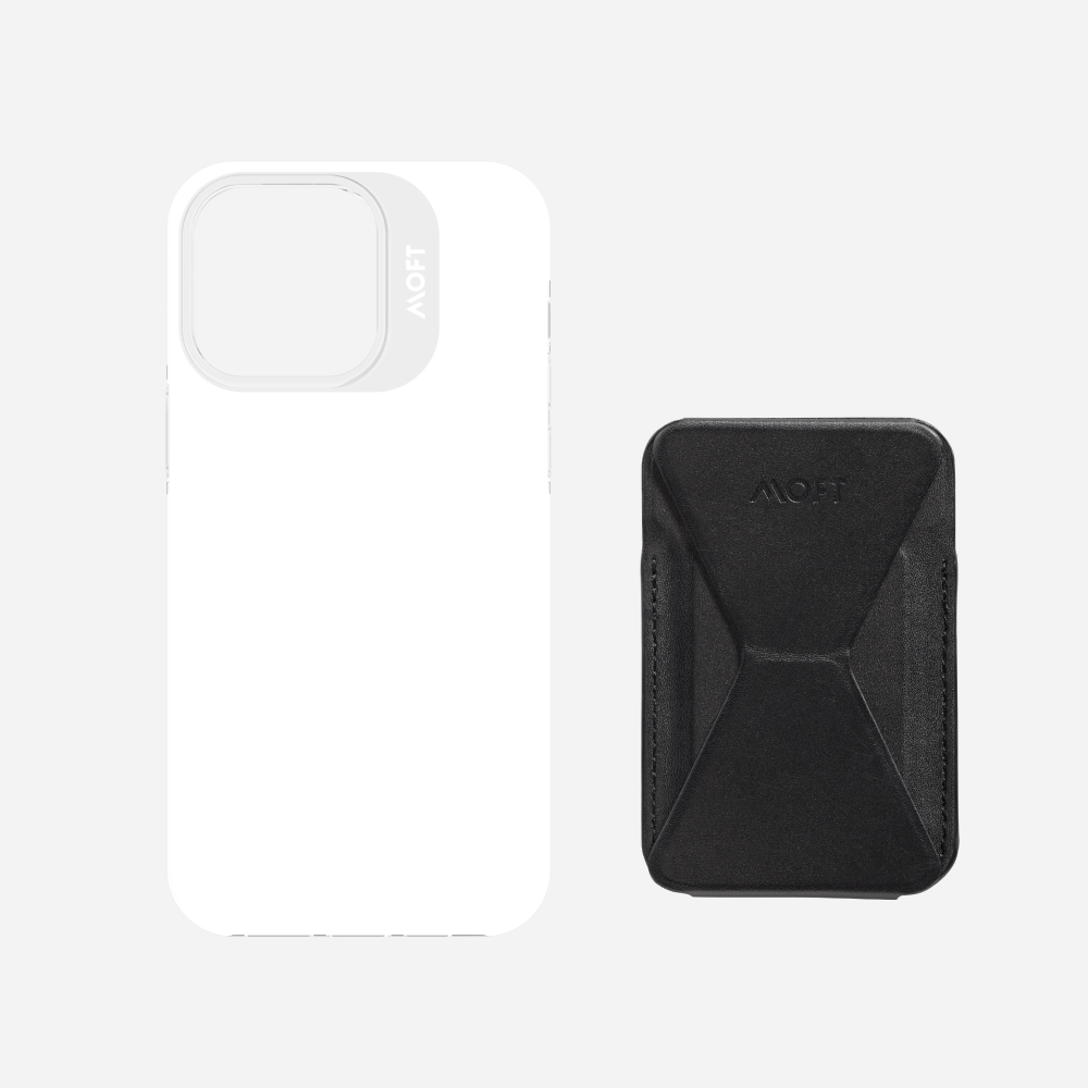 2 in 1 iPhone Ständer & Kartenetui Set + Hülle – MagSafe Kompatibel