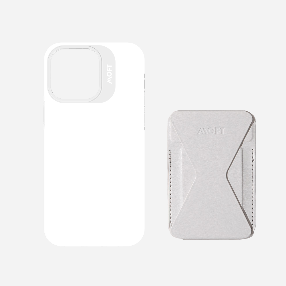 2 in 1 iPhone Ständer & Kartenetui Set + Hülle – MagSafe Kompatibel