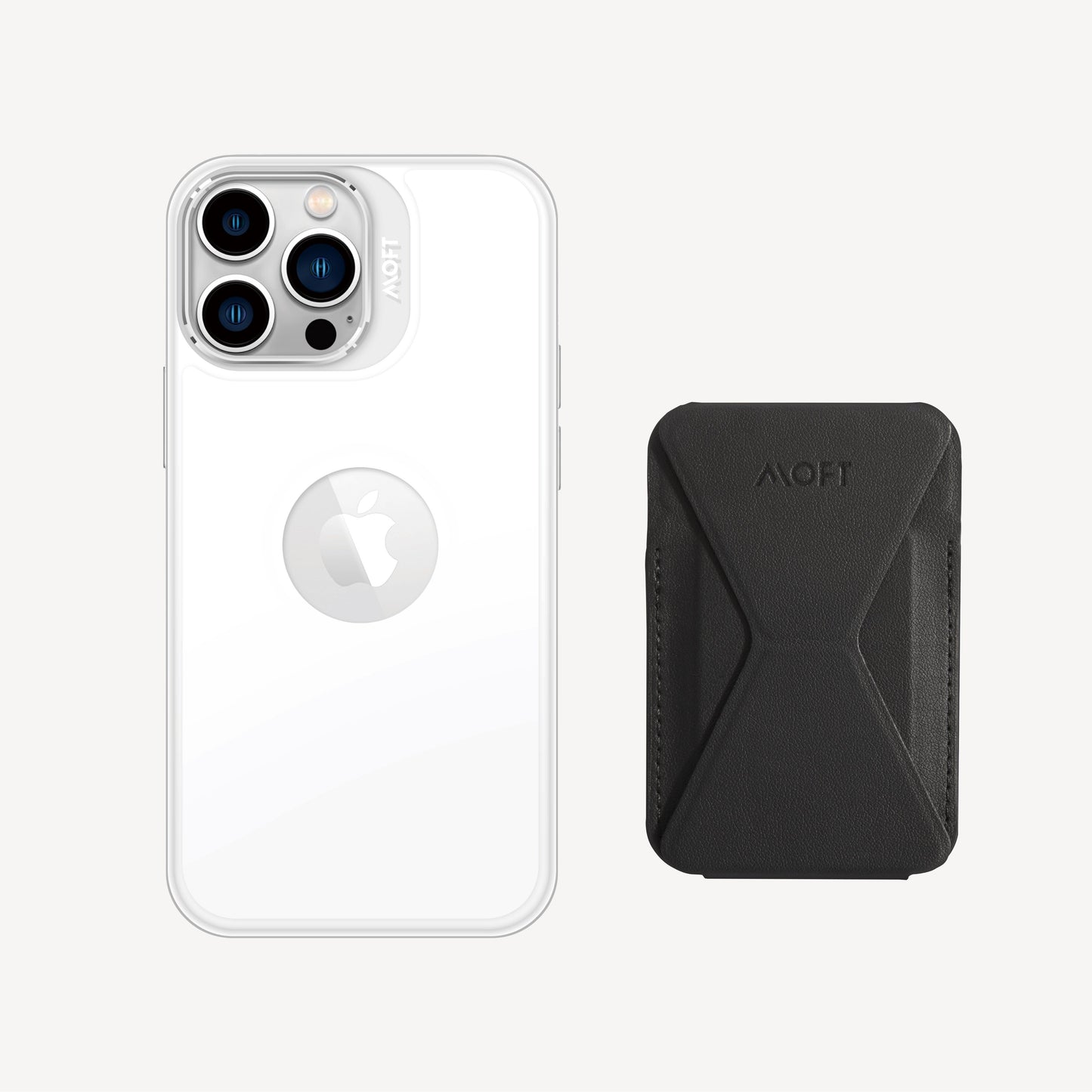 2 in 1 iPhone Ständer & Kartenetui Set + Hülle – MagSafe Kompatibel