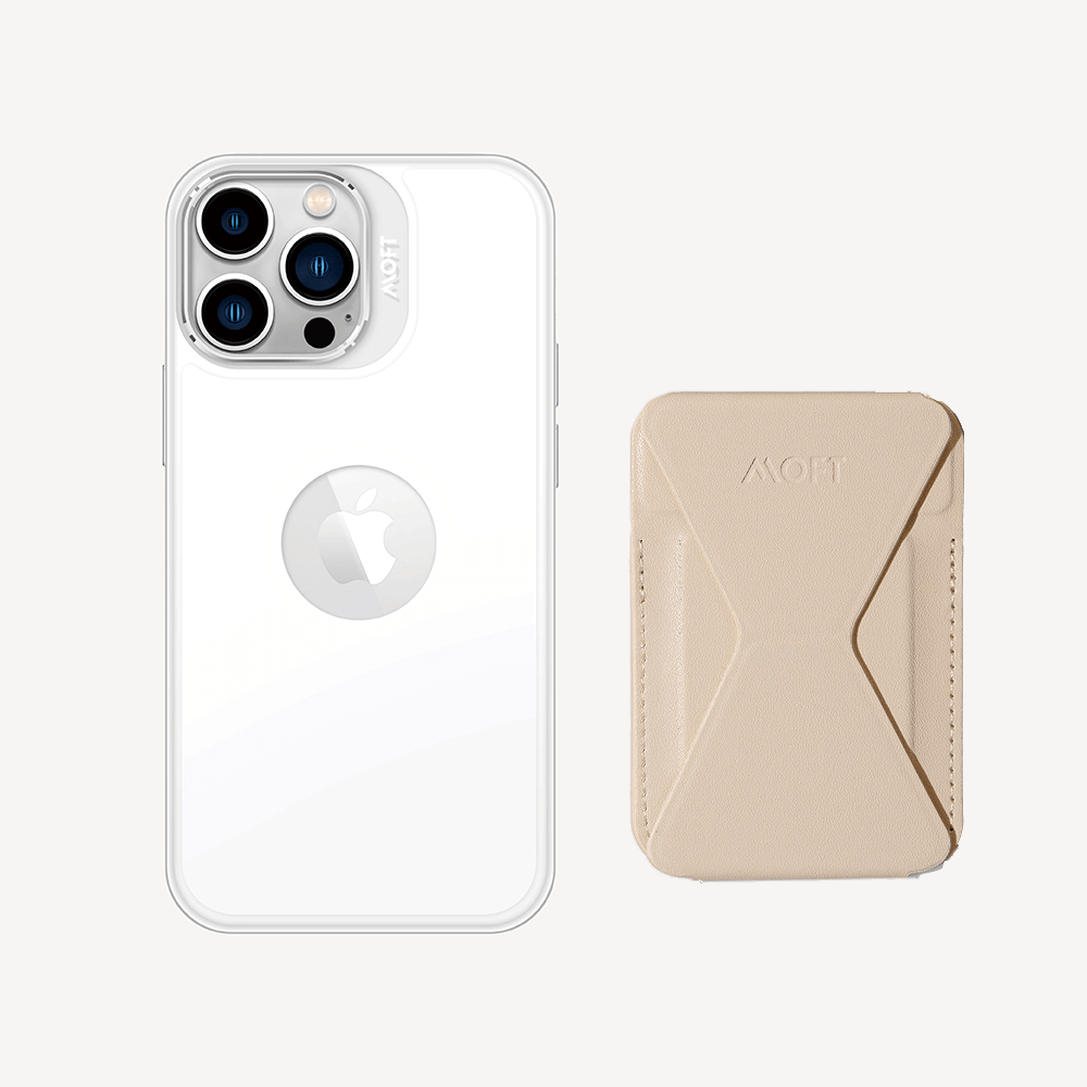 2 in 1 iPhone Ständer & Kartenetui Set + Hülle – MagSafe Kompatibel