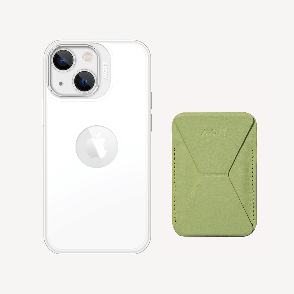 Case, Stand & Wallet Snap Set - MagSafe Compatible MD011-set1 Sprout iPhone 13 Cool White