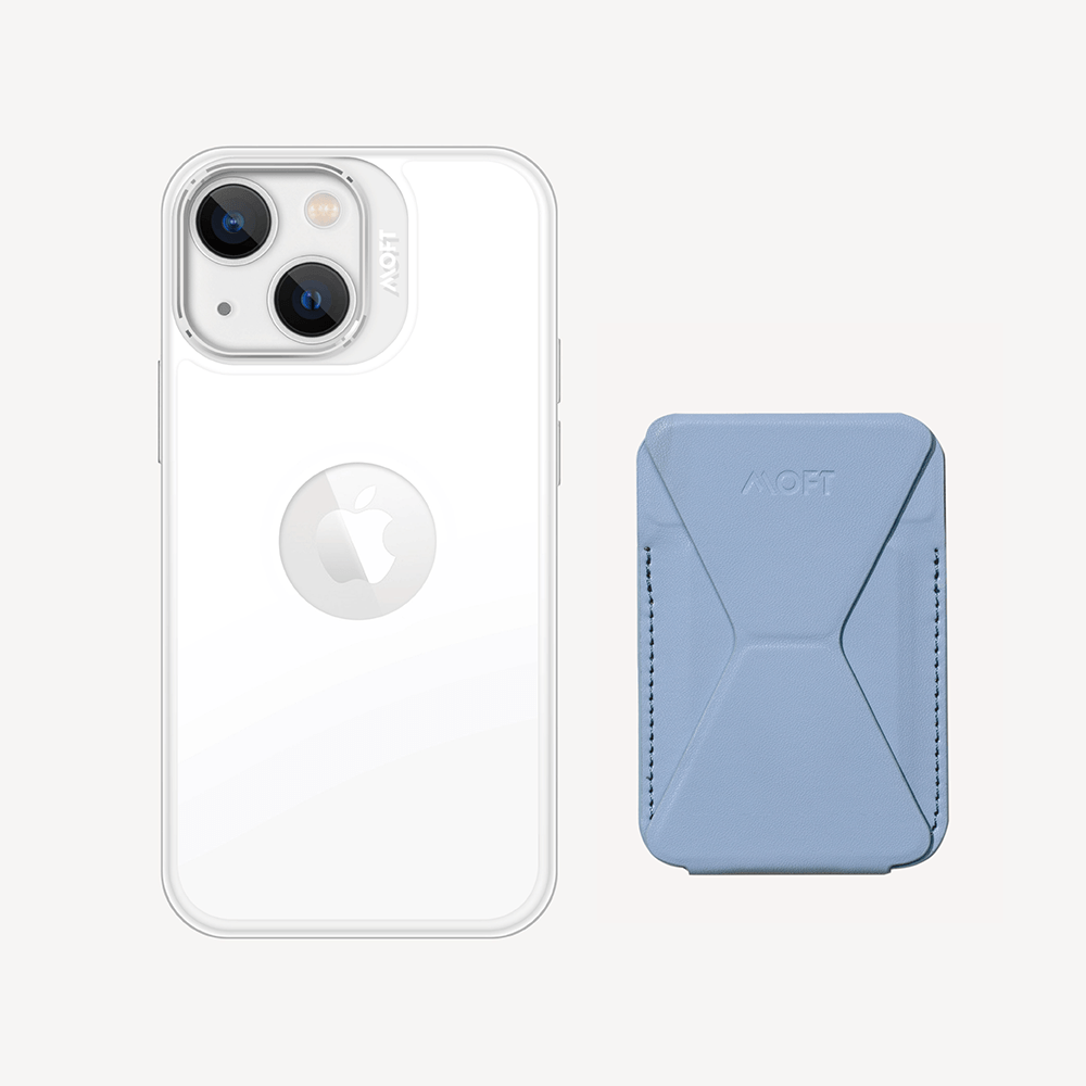 Case, Stand & Wallet Snap Set - MagSafe Compatible MD011-set1 Victoria iPhone 13 Cool White