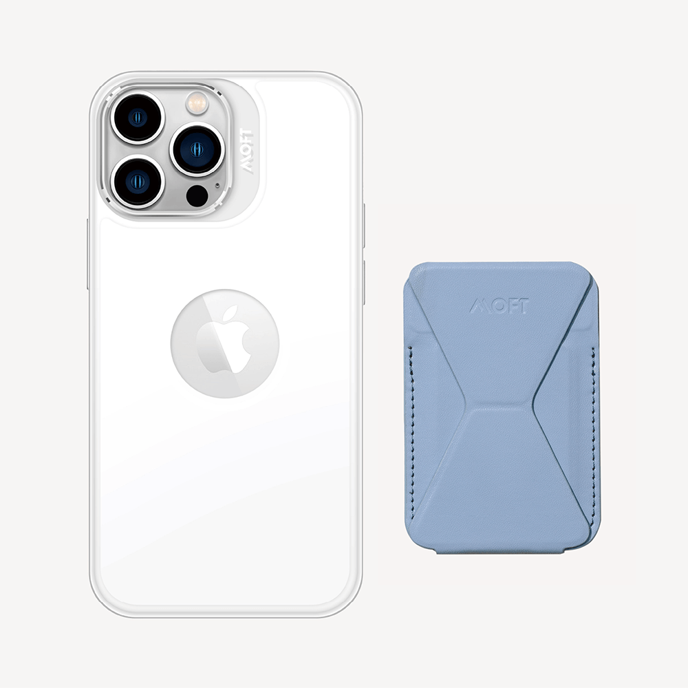 Case, Stand & Wallet Snap Set - MagSafe Compatible MD011-set1 Victoria iPhone 12 Pro Max Cool White