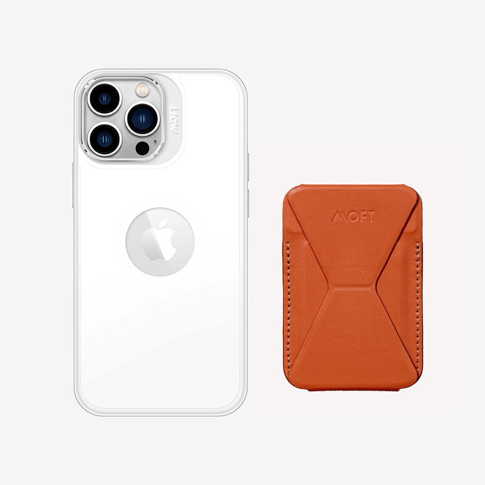 Case, Stand & Wallet Snap Set - MagSafe Compatible MD011-set1 Maple iPhone 13 Pro Cool White