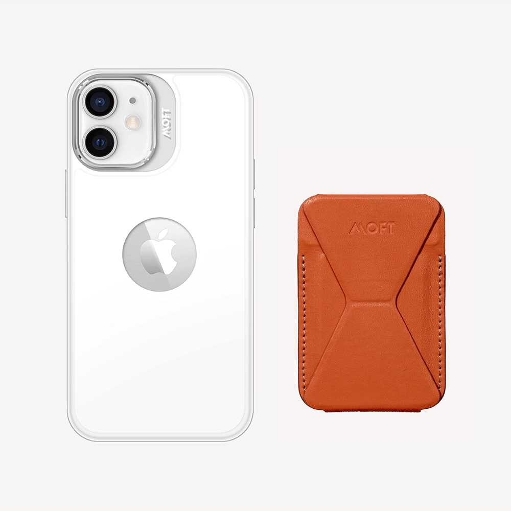 Case, Stand & Wallet Snap Set - MagSafe Compatible MD011-set1 Maple iPhone 12/12 Pro Cool White