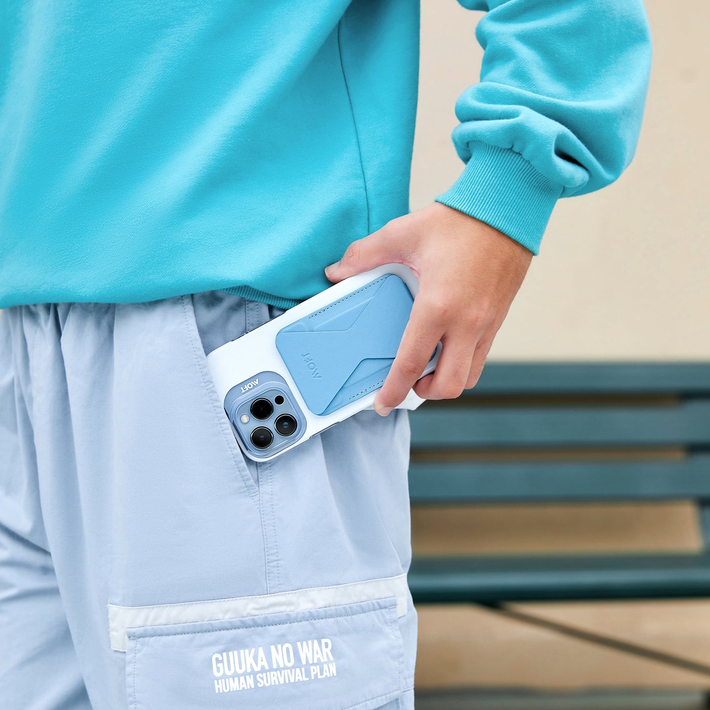 2 in 1 iPhone Ständer & Kartenetui Set + Hülle – MagSafe Kompatibel