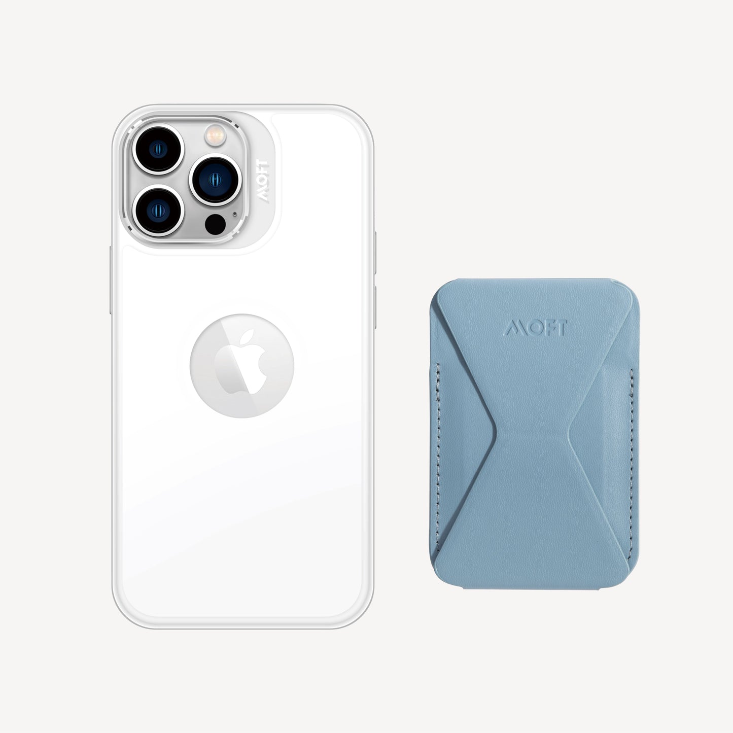 2 in 1 iPhone Ständer & Kartenetui Set + Hülle – MagSafe Kompatibel