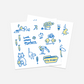 Druckempfindliche Kunst-Sticker – Unbound
